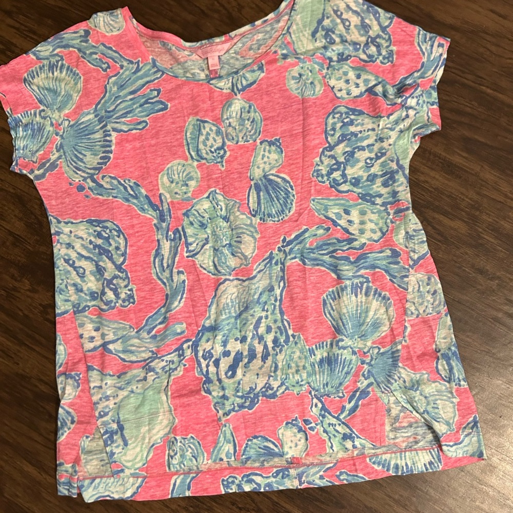 Lilly Pulitzer Minty Fresh Fansea Mikela Top